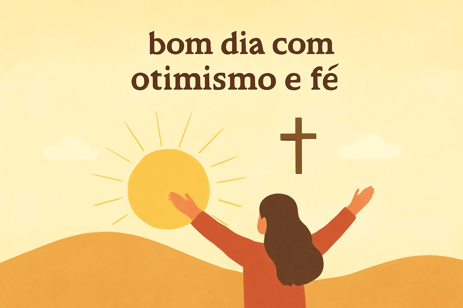 bom dia com otimismo e fé
