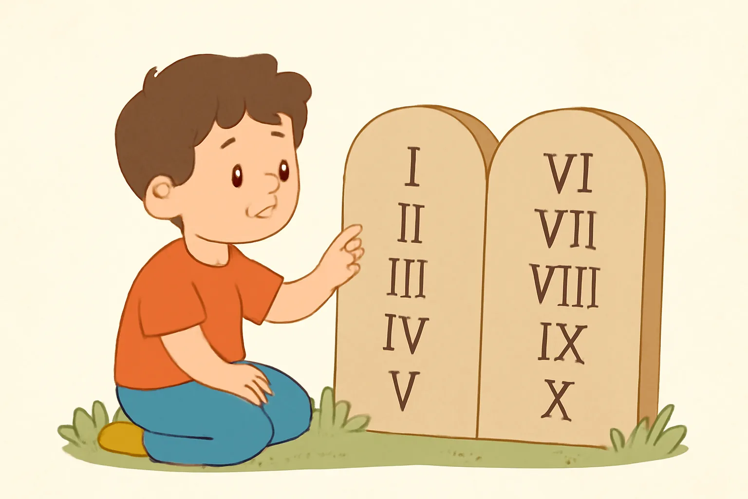 explicação dos dez mandamentos para catequese infantil