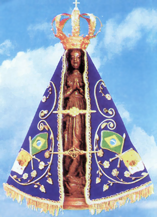 Santinho de Nossa Senhora da Conceição Aparecida para imprimir grátis