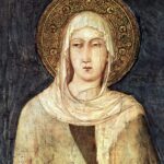 Santinho de Santa Clara de Assis para imprimir grátis Santa Clara de Assis