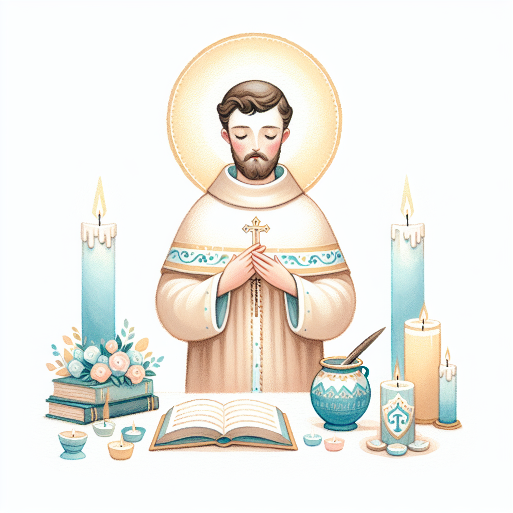 Santinho de Santo Domingo de Gusmão para imprimir grátis