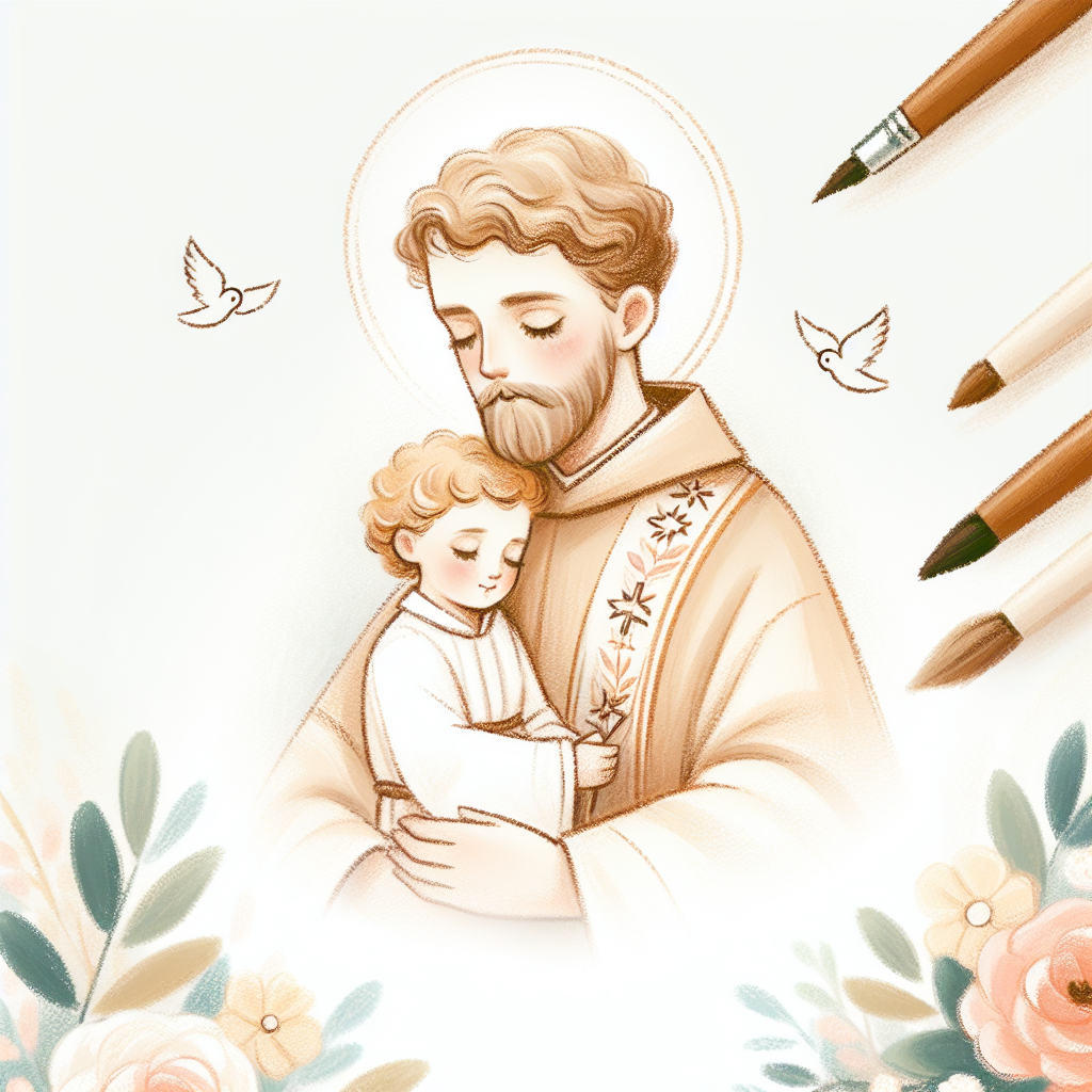 Santinho de São Pedro Claver para imprimir grátis